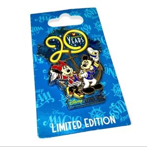 Disney Cruise Line 20th Anniversary Pin Mickey Minnie Anchor Pin Limited Edition